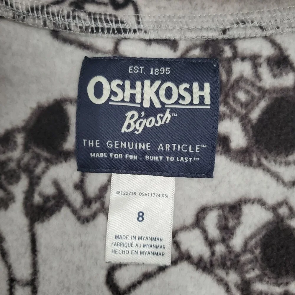 OshKosh B'Gosh Kids Boys Astronaut Full Zip-Front Fleece‎ Cozy Jacket Size 8